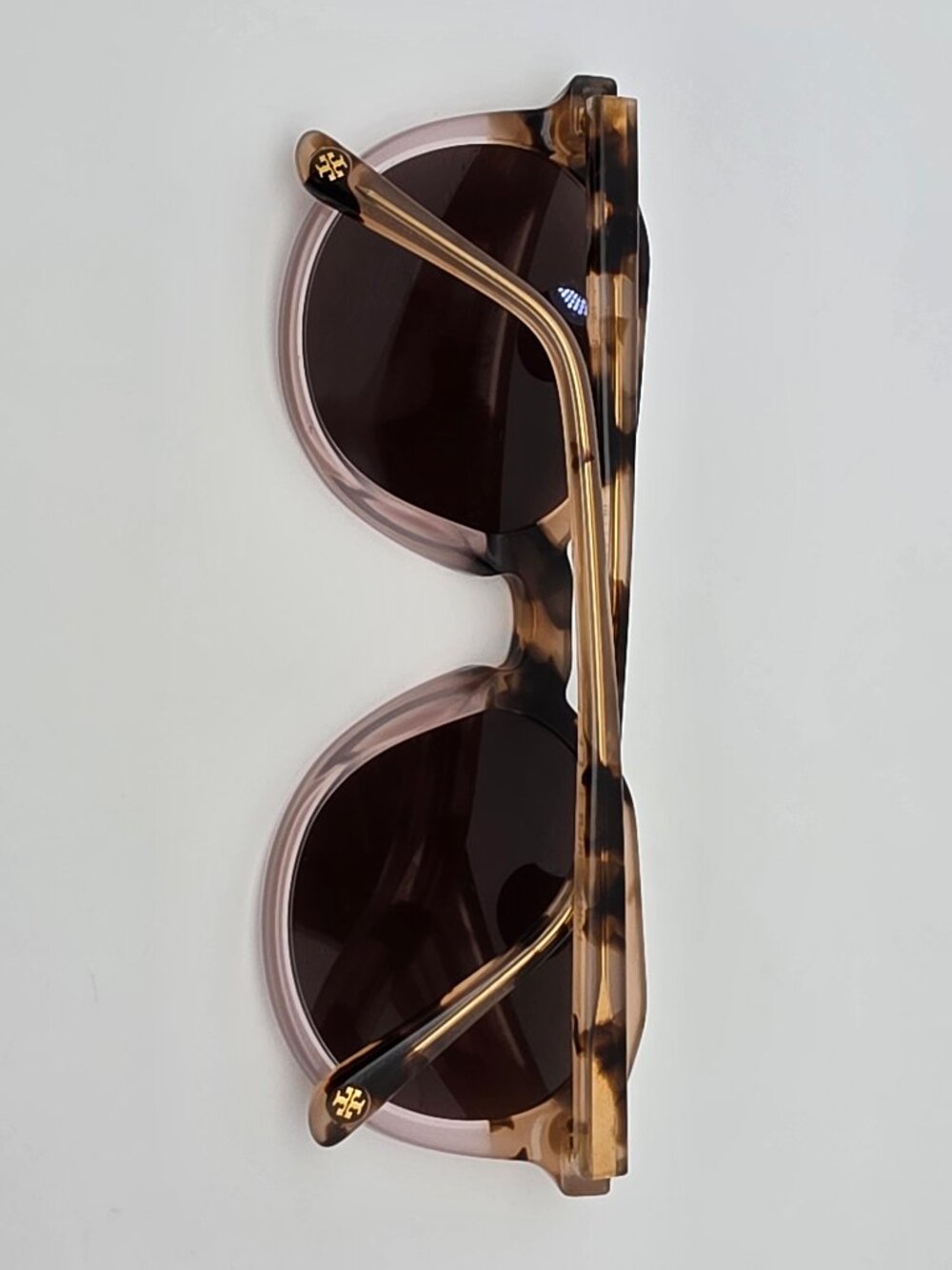 Tory Burch TY7130 1754/73 Blush Tortoise Pink Frame Brown Lens Sunglasses 52mm - Picture 9 of 16